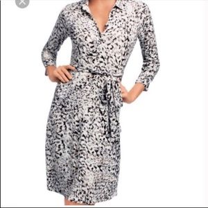 CAbi Jersey Animal Print Shirt Dress